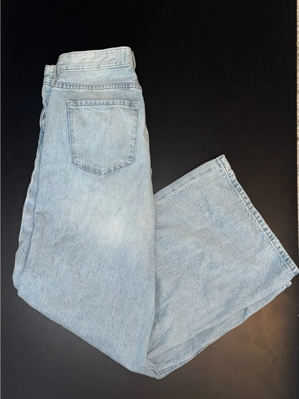 Aeropostale Light Blue Wide Leg Jeans with Heart Accent